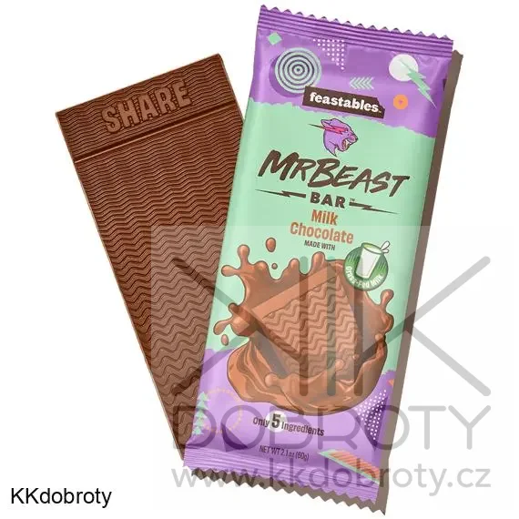 Feastables MrBeast mléčná čokoláda 60 g